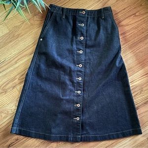 Uniqlo X Ines de la Fressange Denim Midi Skirt